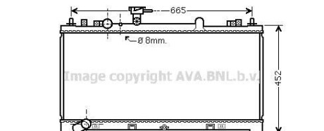 Радиатор, охлаждение двигателя - (l3R415200B, L3R415200C, L3R415200D) AVA COOLING MZ2218