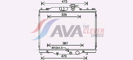 Радиатор охлаждения двигателя Mazda CX-3 (18-) 2,0i AVA - AVA COOLING MZ2291