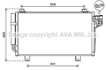 Радиатор кондиционера Mazda 3 (14-), Mazda 6 (13-) 1.5D, 2.2D AVA - AVA COOLING MZ5261D