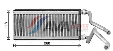 Фото 2 - Радіатор печі AVA COOLING MZ6298