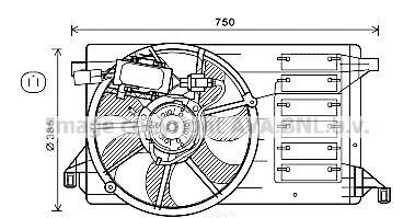 Вентилятор - AVA COOLING MZ7554