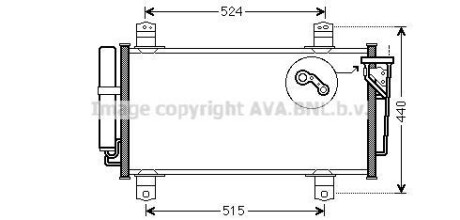 Радіатор кодиціонера - (gs1d61480d, gsyd6148zc, gsyd6148za) AVA COOLING MZA5231D