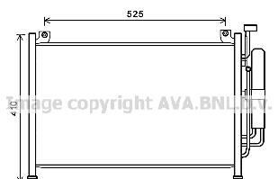 Конденсер MAZDA 2 1.3 07- - (df7161480c, dfy16148z, dfy16148za) AVA COOLING MZA5236D (фото 1)