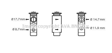 Розширювальний клапан - AVA COOLING OL1461