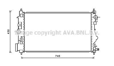 Радіатор охолодження двигуна AVA - AVA COOLING OL2599