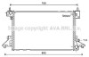 Радиатор, охлаждение двигателя - (1300322, 20842016) AVA COOLING OL2601 (фото 1)