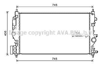 Теплообменник - (1300346, 13393983, 39074655) AVA COOLING OL2683