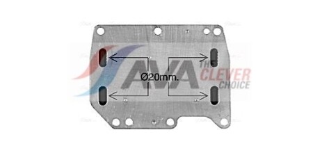 Радиатор масляный Renault Master Movano 2,3D 10> 14> AVA - (1520000Q0L, 4420402, 8201005241) AVA COOLING OL3710