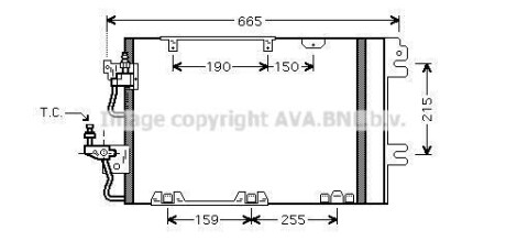 Радіатор кондиціонера - AVA COOLING OL5384D