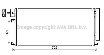 Ava радіатор кондиціонера opel mokka (2013) 1.4 ecotec - (1850273, 1850335) AVA COOLING OL5634D