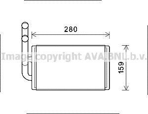 Радиатор отопителя салона Chevrolet Captiva, Opel Antara 06> AVA - AVA COOLING OL6570