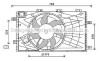 Вентилятор радіатора - ((13286333, 1341955, 13335063, 1341063, 13413334)) AVA COOLING OL7621 (фото 1)