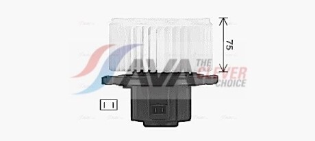 Фото 2 - Вентилятор печки AVA COOLING OL8728