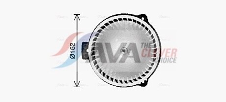 Вентилятор отопителя салона Chevrolet Captiva (06-) 2,4i 3,2i, Epica 2,0i 2,5i (06-) AVA - AVA COOLING OL8728