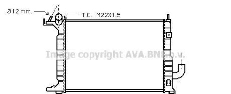 Радиатор, охлаждение двигателя - AVA COOLING OLA2218