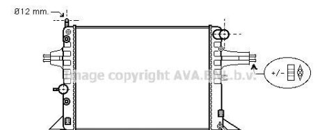 Радіатор охолодження двигуна Opel Astra G (98-04) Zafira A (98-05) 1,4i 1,6i 1,8i AT AVA - AVA COOLING OLA2256