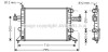 Радіатор охолодження двигуна AVA - (1300236, 1300250, 09201955) AVA COOLING OLA2303 (фото 1)