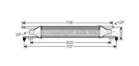 Теплообменник - (55702194, 6302080) AVA COOLING OLA4421