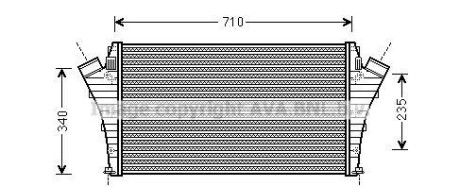 Интеркулер - (13167338, 51749913, 51770436) AVA COOLING OLA4492