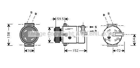 Компресор - AVA COOLING OLAK279