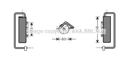 Осушитель кондиционера Opel Vectra C 02>08 AVA - AVA COOLING OLD335