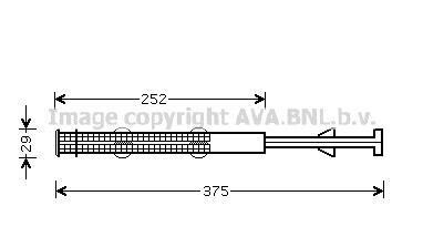 Осушувач кондиціонера - ((1618242, 7L0898191A, 93170609, 95557232600)) AVA COOLING OLD379