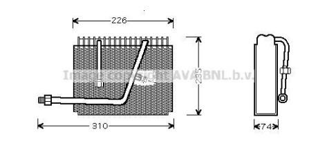 Випаровувач кондиціонера - AVA COOLING OLV320