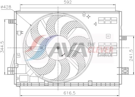 Вентилятор - AVA COOLING PE7441