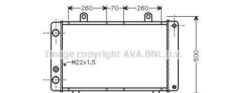 Радиатор, охлаждение двигателя - (1300J9, 1300K3, 130552) AVA COOLING PEA2319