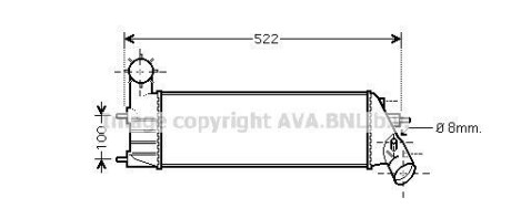 Интеркулер - AVA COOLING PEA4261