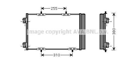 Конденсатор - (6455EK, 6455HF, 6455HG) AVA COOLING PEA5291D