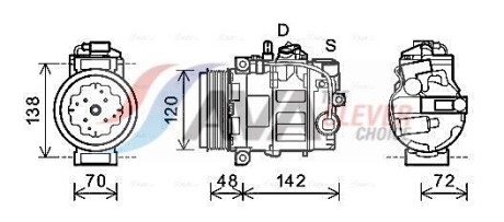 Компресор кондицiонера - AVA COOLING PRAK064