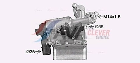 Ava олійний радіатор nissan primastar (2001) 2.0 dci - AVA COOLING RT3631H