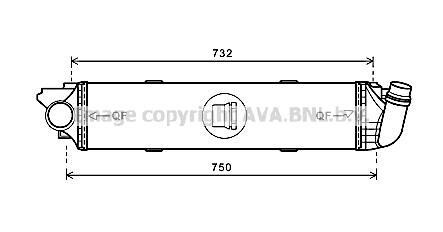 Интеркулер Renault Trafic III Vivaro 15> 1,6DCI AVA - AVA COOLING RT4622