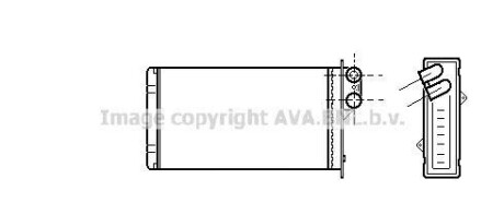 Теплообменник, отопление салона - AVA COOLING RT6161