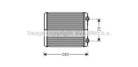 Радиатор отопителя салона Renault Laguna II AVA - AVA COOLING RT6344