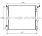 Радіатор, Система охолодження двигуна - (8200735038) AVA COOLING RTA2476 (фото 1)