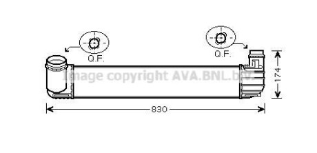 Интеркулер Renault Megane III 1,6CDI 1,9DCI 2,0TCe AVA - AVA COOLING RTA4411