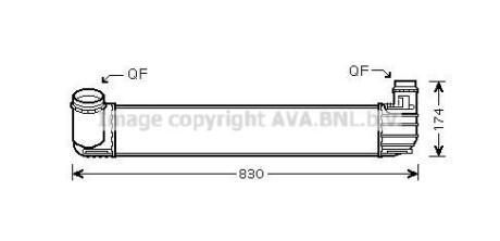 Теплообменник - (144960023R, 144969107R) AVA COOLING RTA4413