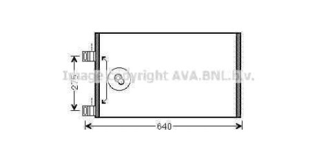 Конденсатор, кондиционер - (4155000054, A4155000054, 8200455795) AVA COOLING RTA5444