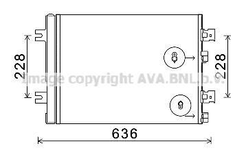 Радиатор кондиционера - (8200741257, 921007794R) AVA COOLING RTA5467D