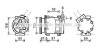 Компрессор кондиционера Renault Logan (05-), Sandero (08-) 1.4i, 1.6i - ((6001547455, 8200802613, 8200866443)) AVA COOLING RTAK619 (фото 1)