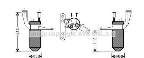 Осушитель, кондиционер - (7700436061) AVA COOLING RTD428