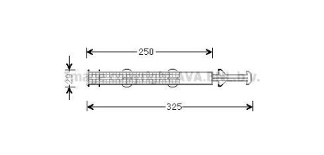 Осушитель кондиционера VAG POLO/RAPID/ROOMSTER 1.0-1.6/1.4TD/1.6TD 09- - (6R0898031, 6R0898191, 8X0898191) AVA COOLING STD043