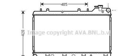 Радиатор, охлаждение двигателя - (45199FC031, 45199FA040, 45111FA040) AVA COOLING SU2015