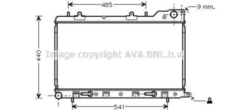 Радіатор охолодження двигуна Subaru Forester 03>08 MT/AT AC+/- AVA - (45111SA011, 45111SA010, X4511SA011) AVA COOLING SU2054 (фото 1)