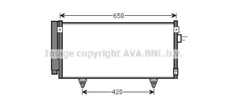 Радиатор кондиционера - (73210FG000, 73210SC012, 73210SC000) AVA COOLING SU5077D