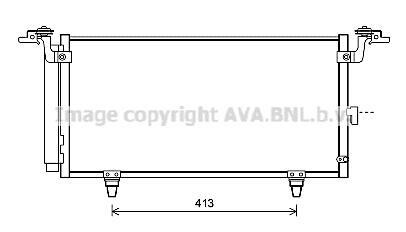 Конденсер subaru legacyoutback 2.02.5 09- - AVA COOLING SU5084D