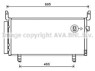 Радіатор кодиціонера - (73210SG002, 73210SG000, 73210SG001) AVA COOLING SU5104D