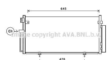 Радиатор кондиционера - (73210FE010) AVA COOLING SUA5078D